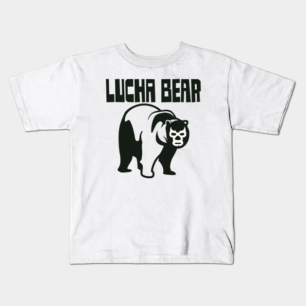 Lucha Bear # 2 Kids T-Shirt by TPOT